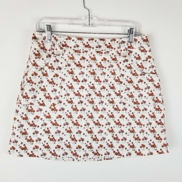 LADY Hagan 8 Golf Skirt‎ Back Zip Graphic Print Short lining - Picture 1 of 10